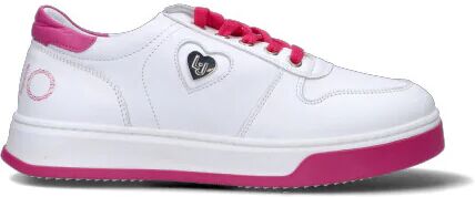 Liujo Sneaker bimba bianca/fucsia in pelle BIANCO 33