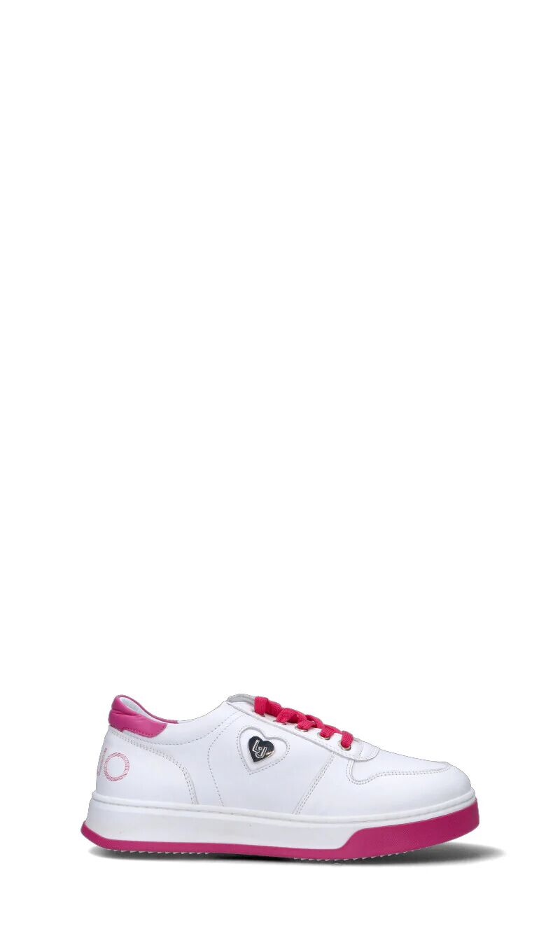 Liujo Sneaker ragazza bianca/fucsia in pelle BIANCO 36