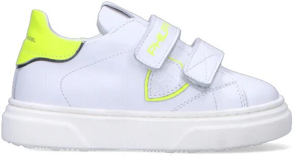 PHILIPPE MODEL Sneaker ragazzo bianca/gialla in pelle BIANCO 34