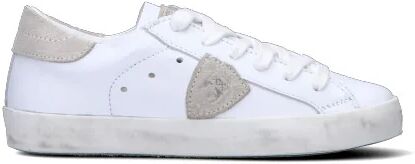 PHILIPPE MODEL Sneaker bimbo bianca/beige in pelle BIANCO 25