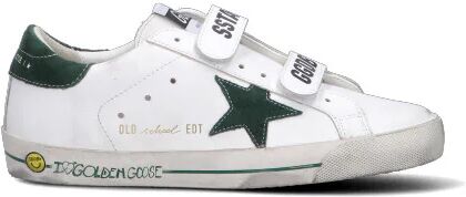 GOLDEN GOOSE Sneaker bimbo bianca/verde in pelle BIANCO 35