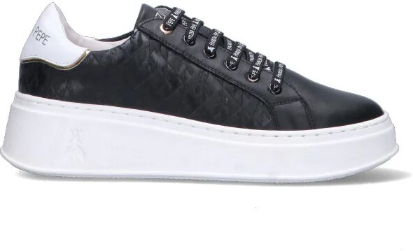 PATRIZIA PEPE Sneaker ragazza nera in pelle NERO 35