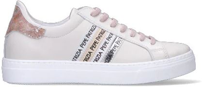 PATRIZIA PEPE JUNIOR Sneaker bimba bianca/rosa in pelle BIANCO 33