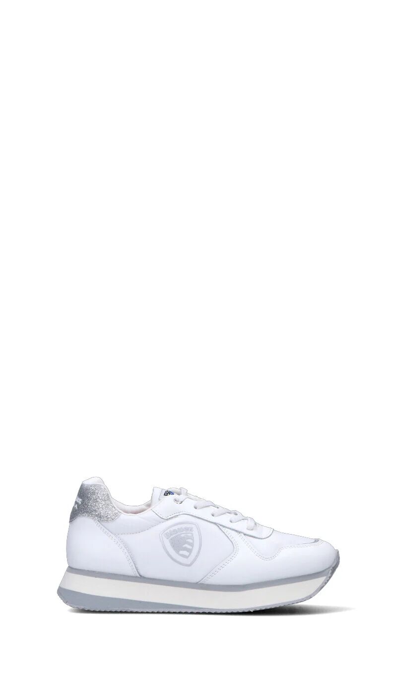 Blauer Sneaker ragazzo/a bianca/argento in pelle BIANCO 39