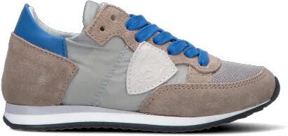 PHILIPPE MODEL Sneaker bimba grigia/blu in suede TAUPE 25