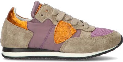 PHILIPPE MODEL Sneaker bimba viola/grigia/arancio LILLA 26