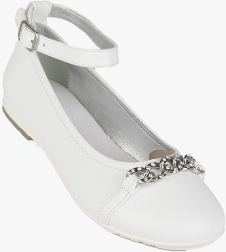 Asso Ballerine da bambina con catena e strass Ballerine bambina Bianco taglia 33