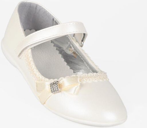 Exma Ballerine da bambina con cinturino e fiocco Ballerine bambina Beige taglia 33