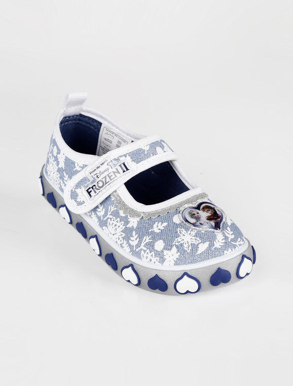 Disney Ballerine Frozen in tessuto con strappo Ballerine bambina Jeans taglia 22