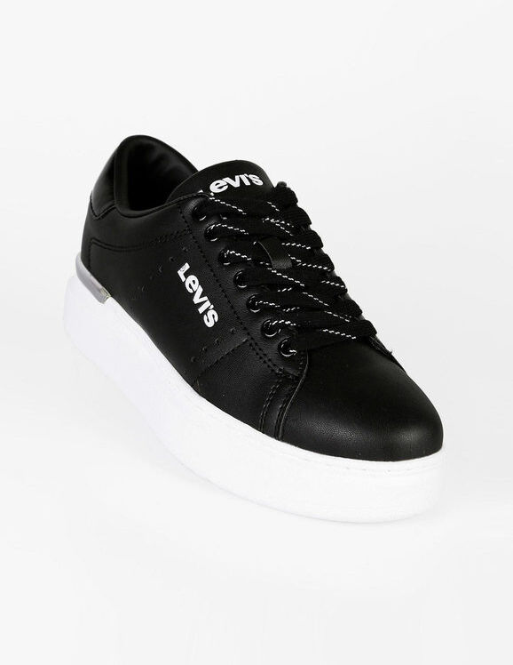 Levis Ellis Max VELM0001S Sneakers in ecopelle da ragazza Sneakers Basse bambina Nero taglia 35