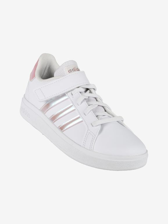 Adidas Grand Court 2.0 EL K Sneakers ragazza con strappo Sneakers Basse bambina Bianco taglia 37