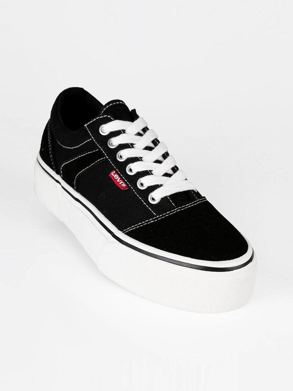 Levis High Philadelphia VNYC0006T Sneakers in tesssuto con platform Sneakers con Zeppa bambina Nero taglia 36