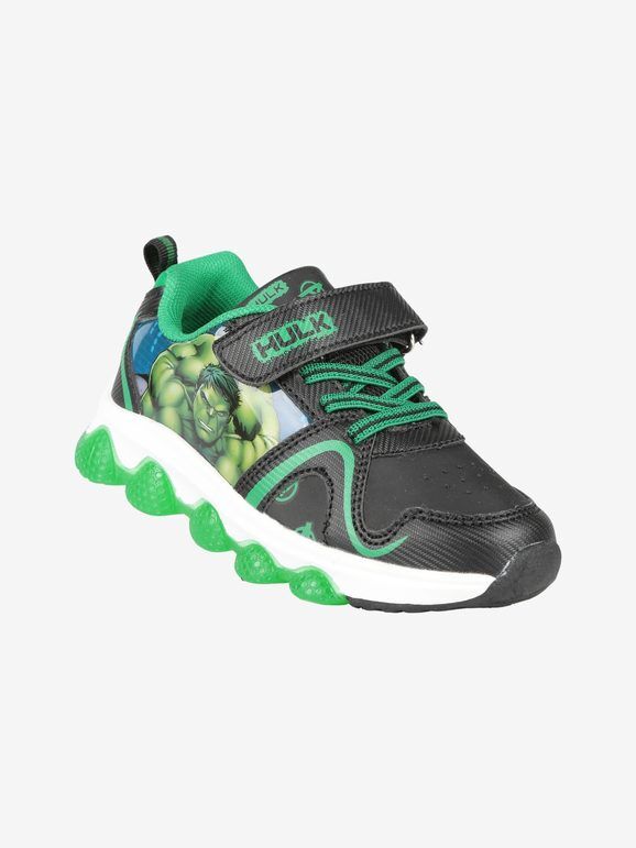 Marvel Hulk sneakers da bambino con luci e strappo Sneakers Basse bambino Nero taglia 29