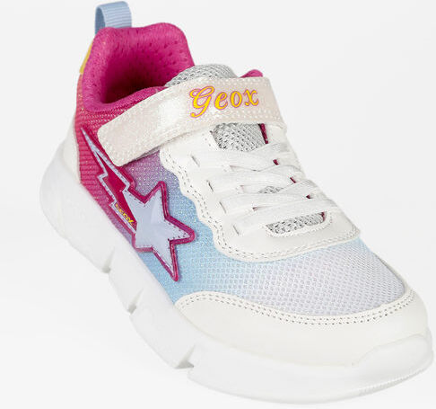 Geox J ARIL Sneakers da bambina con led Sneakers Basse bambina Bianco taglia 34