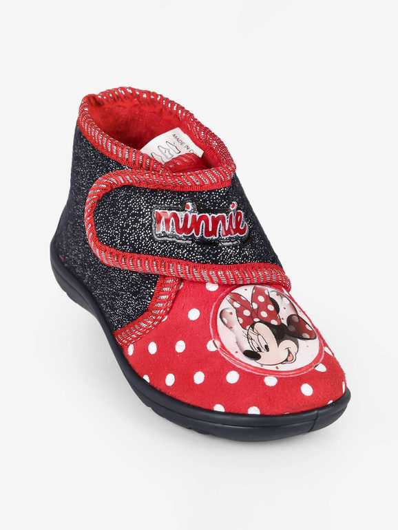 Disney Minnie pantofole alte da bambina Pantofole bambina Blu taglia 25