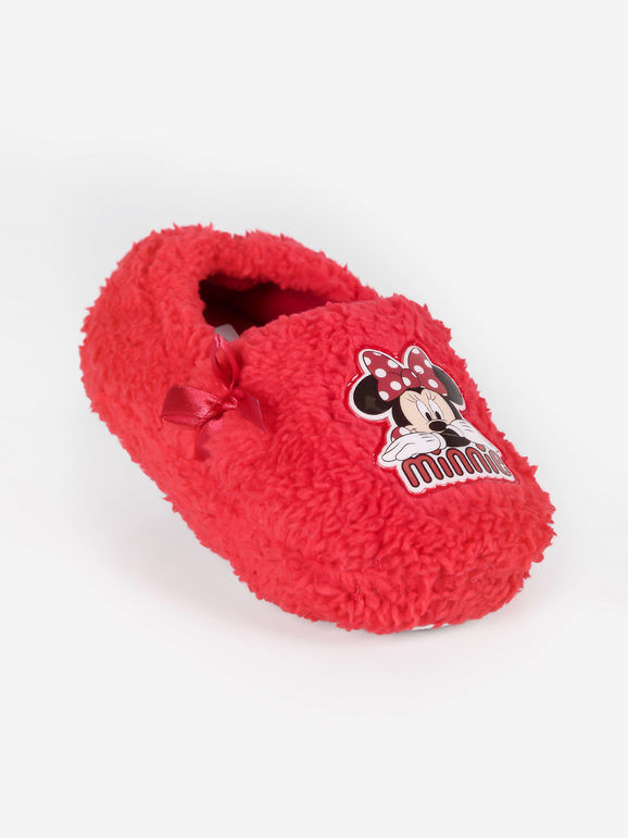 Disney Minnie pantofole basse da bambina Pantofole bambina Rosso taglia 28/29