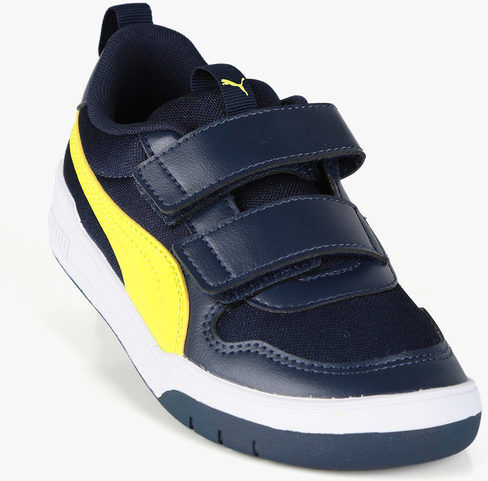 Puma Multiflex Mesh Scarpe da bambino con strappi Sneakers Basse bambino Blu taglia 32