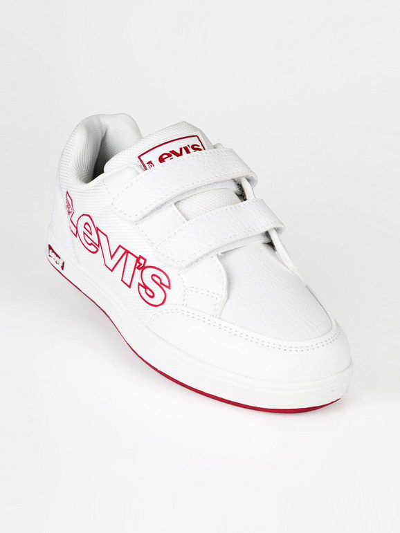 Levis New Danver VGRA0130S Sneakers da bambino con strappi Sneakers Basse bambino Bianco taglia 32