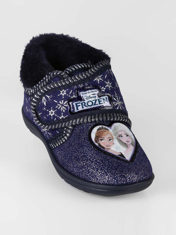 Disney Pantofole alte da bambina con pelo Pantofole bambina Blu taglia 24