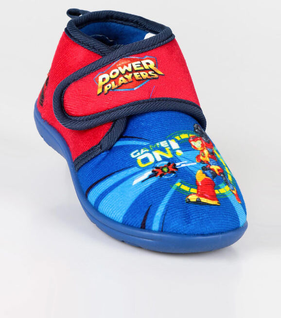 Power Players Pantofole alte da bambino con strappo Pantofole bambino Blu taglia 24