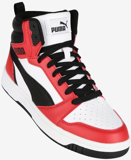 Puma Rebound v6 Mid Sneakers alte da ragazzi Sneakers Alte unisex bambino Rosso taglia 39