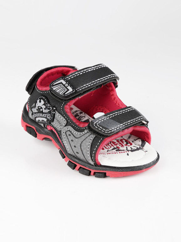 Shoes Sandaletti con strappi Sandali Bassi bambino Nero taglia 20