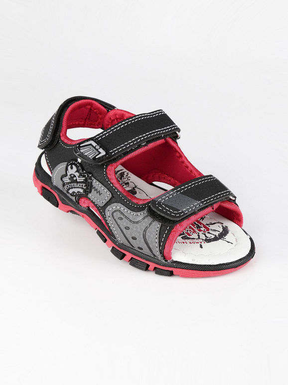 Shoes Sandaletti con strappi Sandali Bassi bambino Nero taglia 30