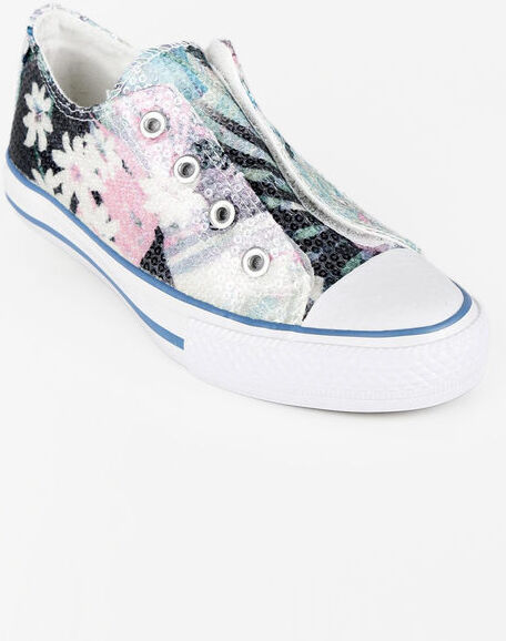 Blocco 31 Scarpe in tela con paillettes Sneakers Basse bambina Blu taglia 33