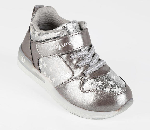 Canguro Sneakers alte bimba con strappo Sneakers Alte bambina Argento taglia 24