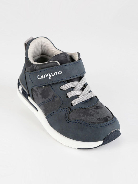 Canguro Sneakers alte con strappo per bambino Sneakers Alte bambino Blu taglia 23