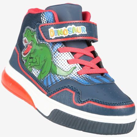 dinosaur Sneakers alte da bambino con luci Sneakers Alte bambino Blu taglia 33