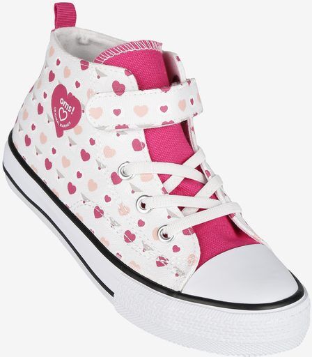 Original Marines Sneakers alte da ragazza con cuori e strappo Sneakers Alte bambina Bianco taglia 36