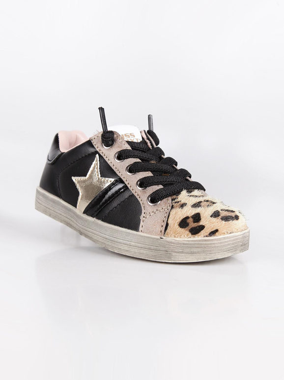 Miss Sixty Sneakers basse con stampa animalier Sneakers Basse bambina Nero taglia 34