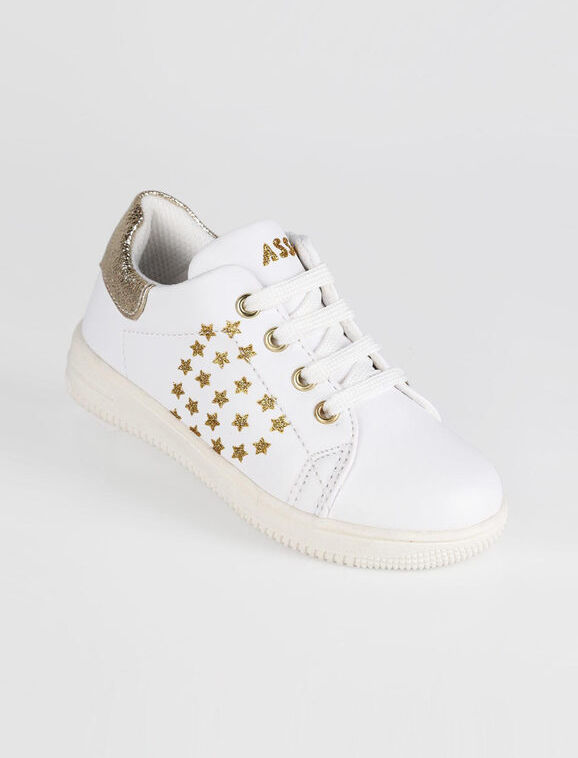 Asso Sneakers bimba con stelline Sneakers Basse bambina Bianco taglia 21