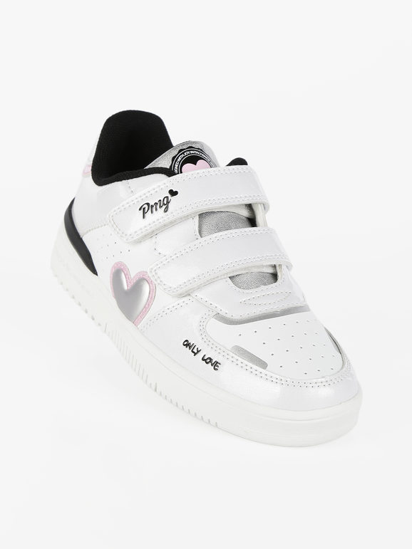 Primigi Sneakers da bambina con strappo Sneakers Basse bambina Bianco taglia 33