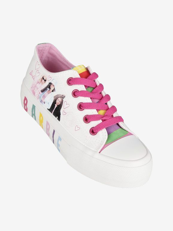 Barbie Sneakers da bambina con zeppa Sneakers con Zeppa bambina Bianco taglia 35