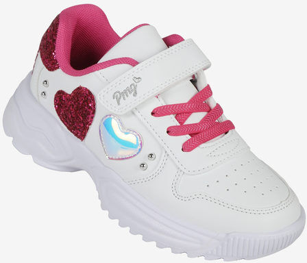 Primigi Sneakers da ragazza bicolor con strappo e glitter Sneakers Basse bambina Fucsia taglia 37