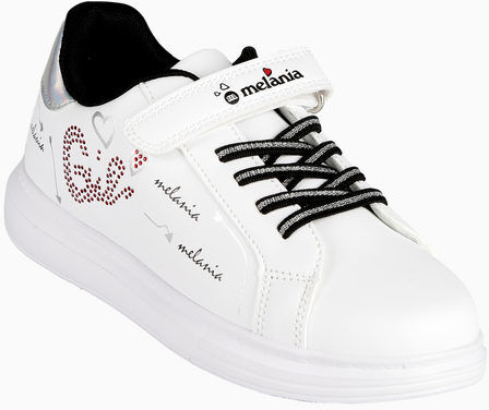 melania Sneakers da ragazza con strappo Sneakers Basse bambina Bianco taglia 35