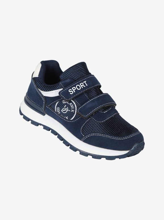 Sport Sneakers da ragazzo con strappi Sneakers Basse bambino Blu taglia 36