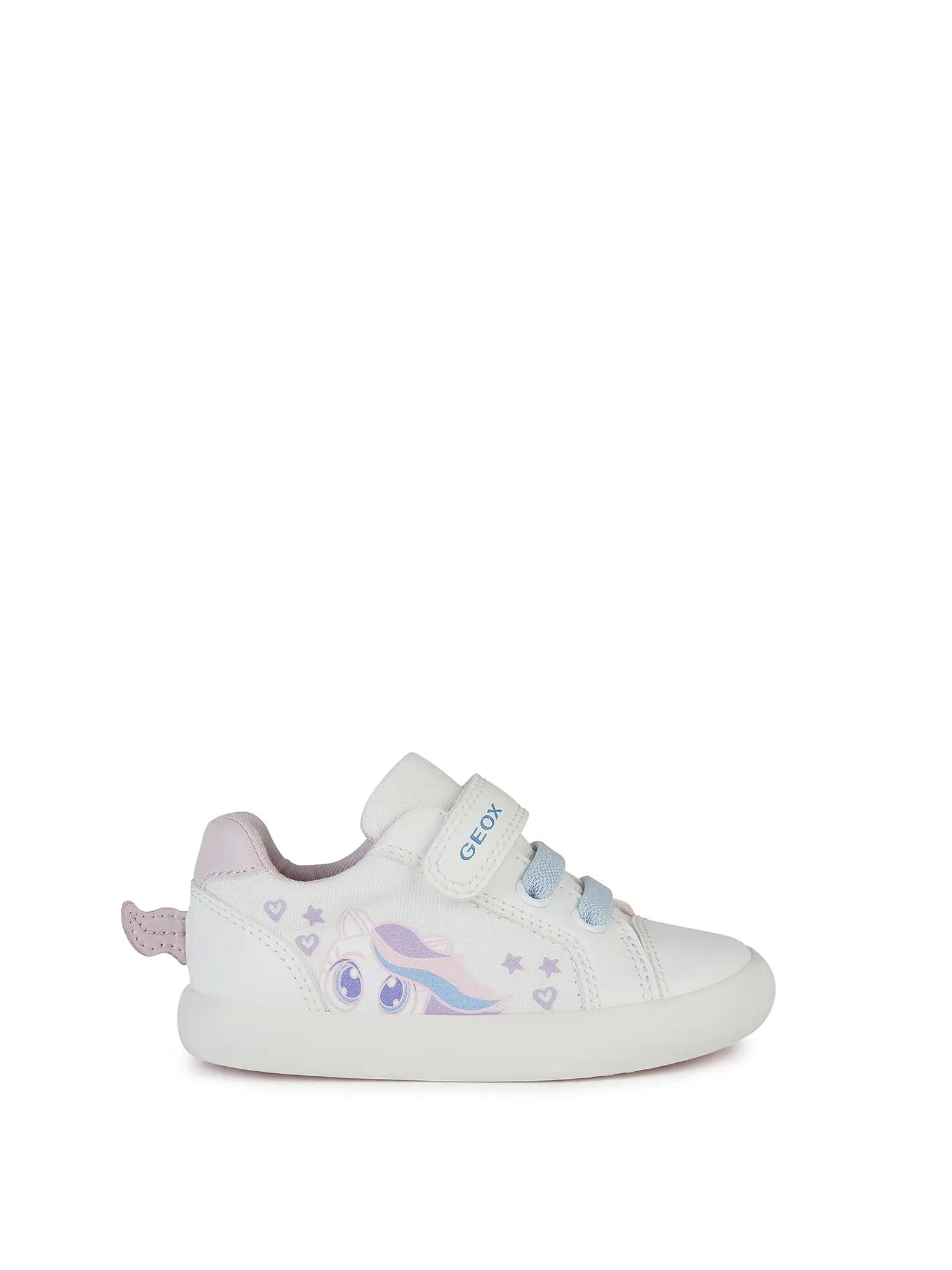 Geox Sneakers Bianche Bambina BIANCO/ROSA 20