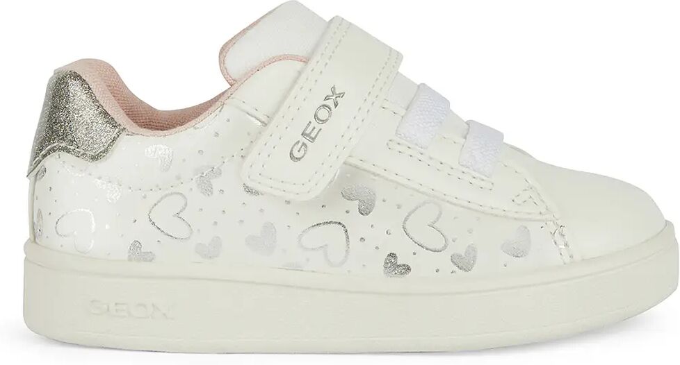 Geox Sneakers Bianche Bambina BIANCO/ARGENTO 20