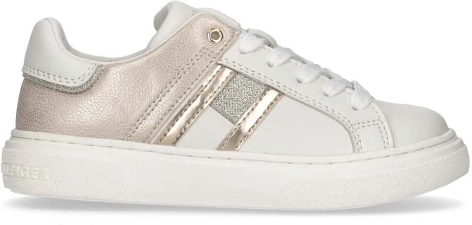 Tommy Hilfiger Sneakers Bianche Ragazza BIANCO/PLATINO 30