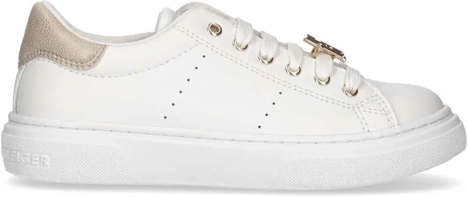 Tommy Hilfiger Sneakers Bianche Ragazza BIANCO/PLATINO 30