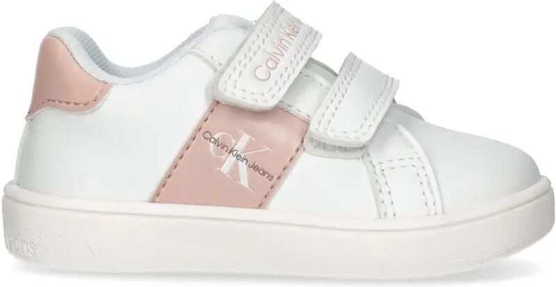 Calvin Klein Sneakers Bianche Bambina BIANCO/ROSA 28