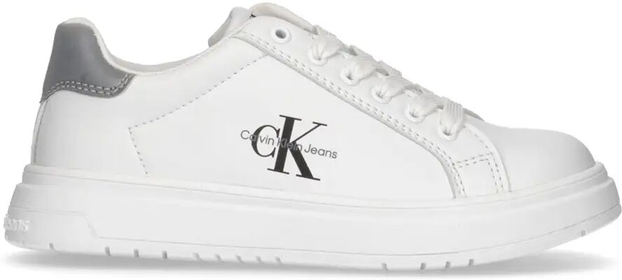 Calvin Klein Sneakers Bianche Unisex BIANCO/GRIGIO 30