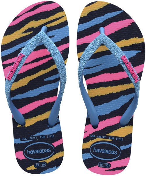 Havaianas Kids Slim Glitter Trendy - infradito - bambina Light Blue/Pink 31/32 BR