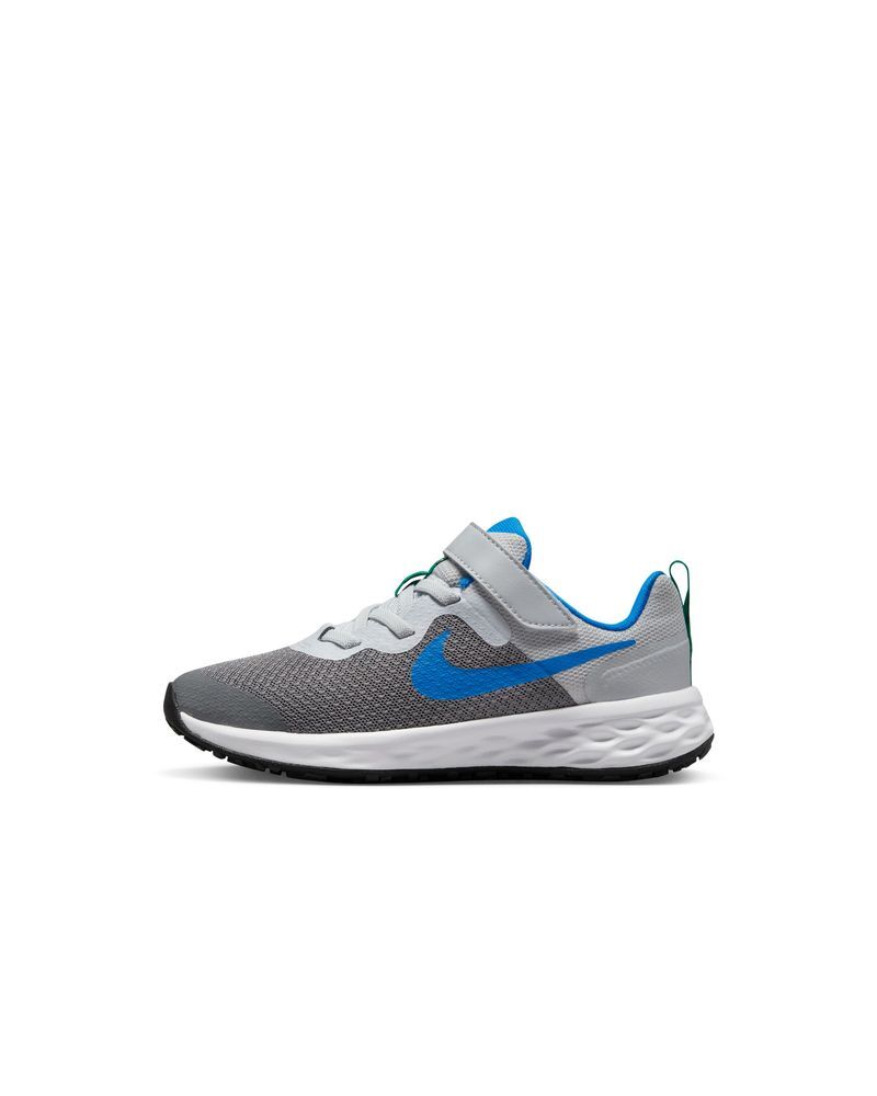 Nike Scarpe Revolution 6 Grigio e Blu Reale Bambino DD1095-008 10.5C