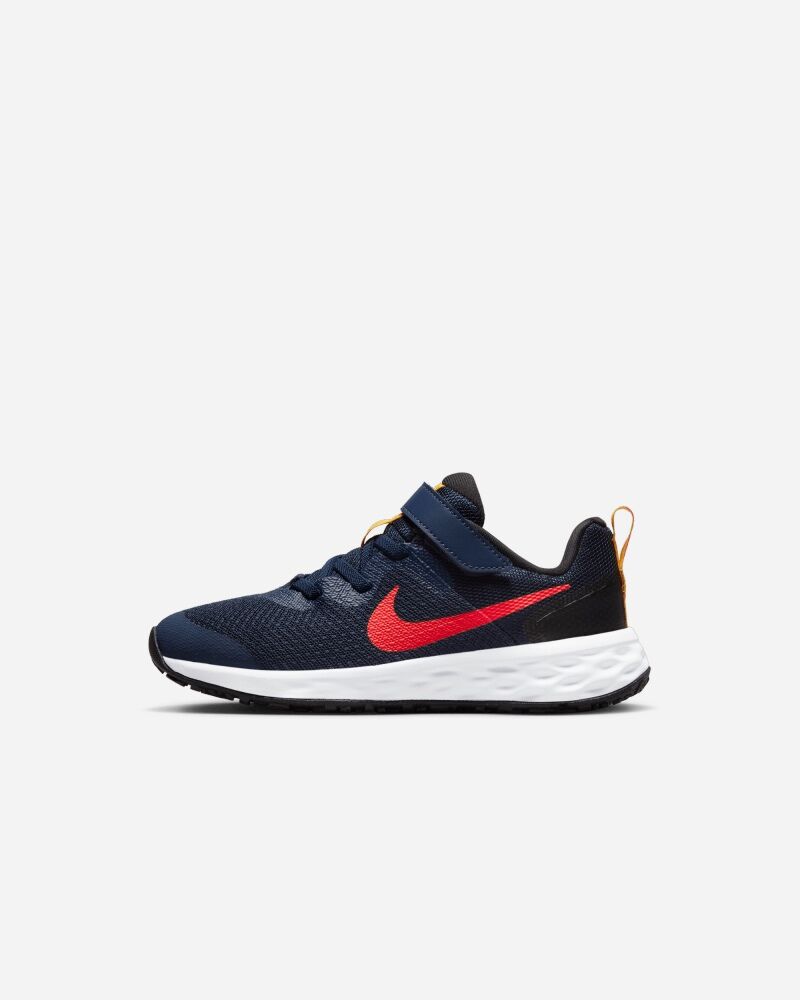 Nike Scarpe Revolution 6 Blu Navy e Rosso Bambino DD1095-412 10.5C