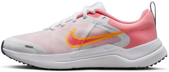 Nike Scarpe Downshifter 12 Bianco e Rosa Bambino DM4194-100 3.5Y