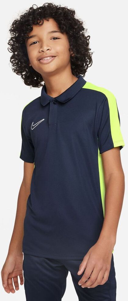 Nike Polo Academy 23 Blu Navy e Giallo Fluorescente per Bambino DR1350-452 S